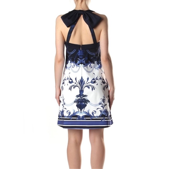 Ted Baker Molliat Blue Shift Dress with Bow Back - like new! - Picture 2 of 7